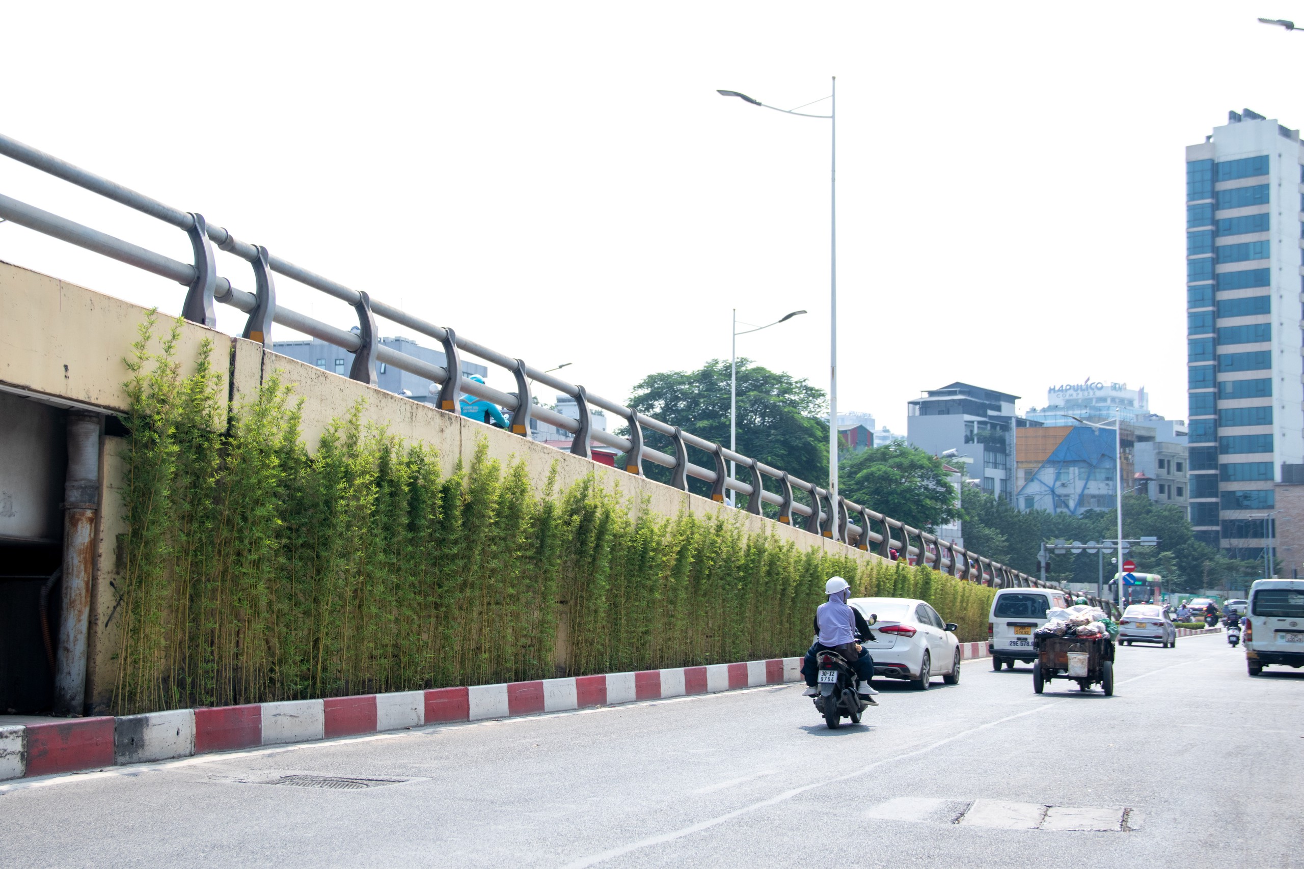 Hà Nội phủ xanh trụ đường sắt đô thị, cầu vượt và hầm chui- Ảnh 7.