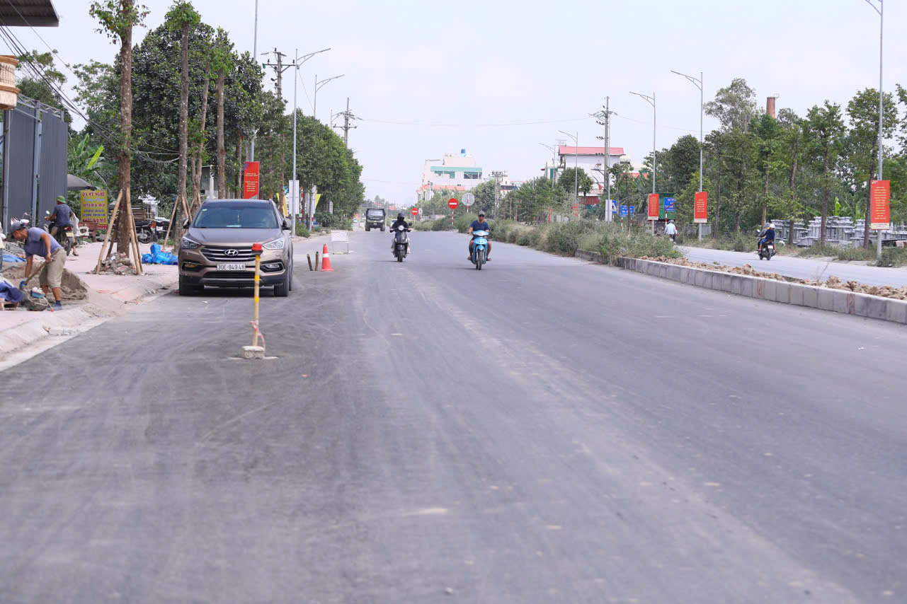 H&agrave; Nội: Những ng&agrave;y nước r&uacute;t tr&ecirc;n quốc lộ 21B qua Thanh Oai- Ảnh 9.