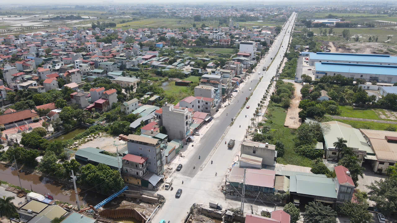 H&agrave; Nội: Những ng&agrave;y nước r&uacute;t tr&ecirc;n quốc lộ 21B qua Thanh Oai- Ảnh 1.
