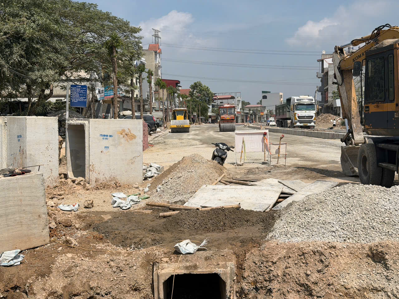 H&agrave; Nội: Những ng&agrave;y nước r&uacute;t tr&ecirc;n quốc lộ 21B qua Thanh Oai- Ảnh 6.