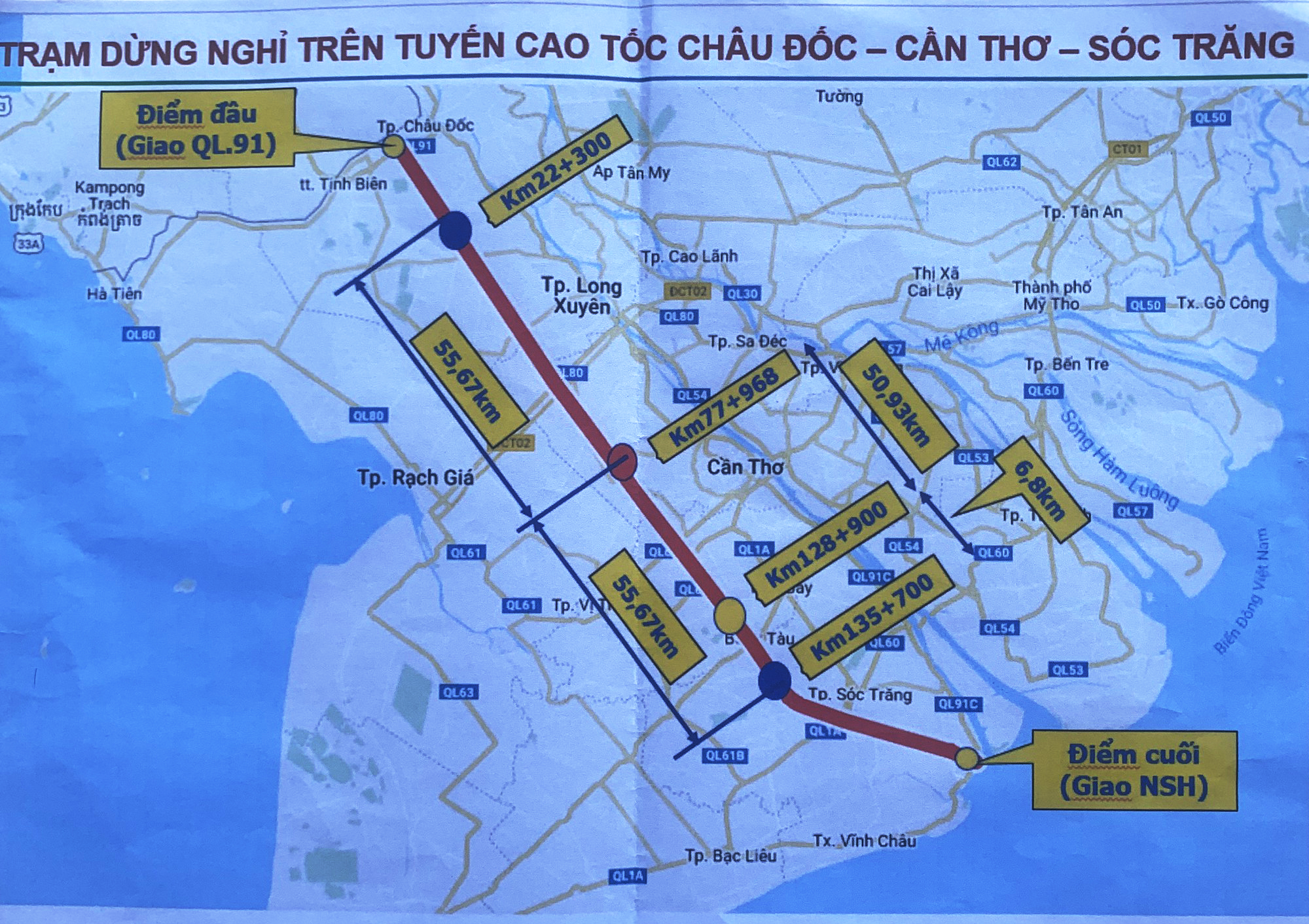 Cao tốc Ch&acirc;u Đốc - Cần Thơ - S&oacute;c Trăng c&oacute; 4 trạm dừng nghỉ - Ảnh 3.