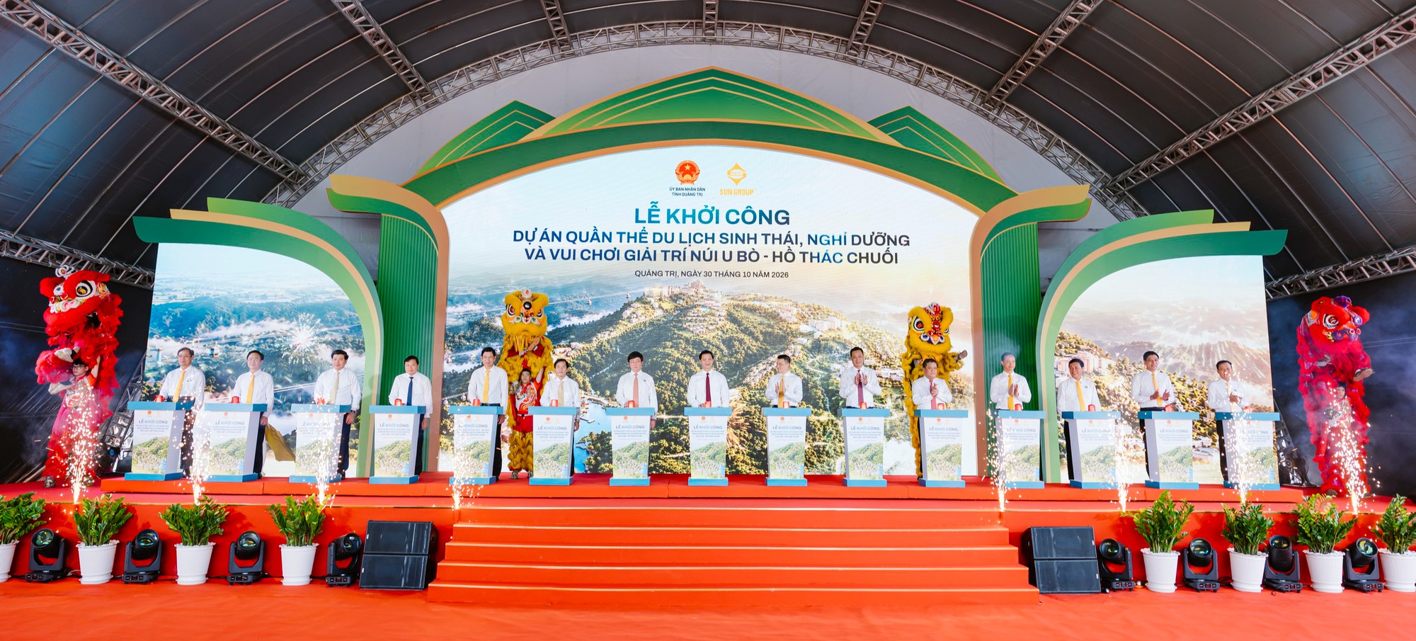 Sun Group khởi c&ocirc;ng tổ hợp du lịch U B&ograve; - Th&aacute;c Chuối 16.234 tỷ đồng ở Quảng Trị- Ảnh 1.