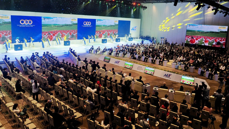 Nam A Bank ghi dấu ấn tại AEF 2026: Kết nối văn h&oacute;a tr&agrave;,  t&agrave;i ch&iacute;nh xanh v&agrave; chuyển đổi số- Ảnh 3.