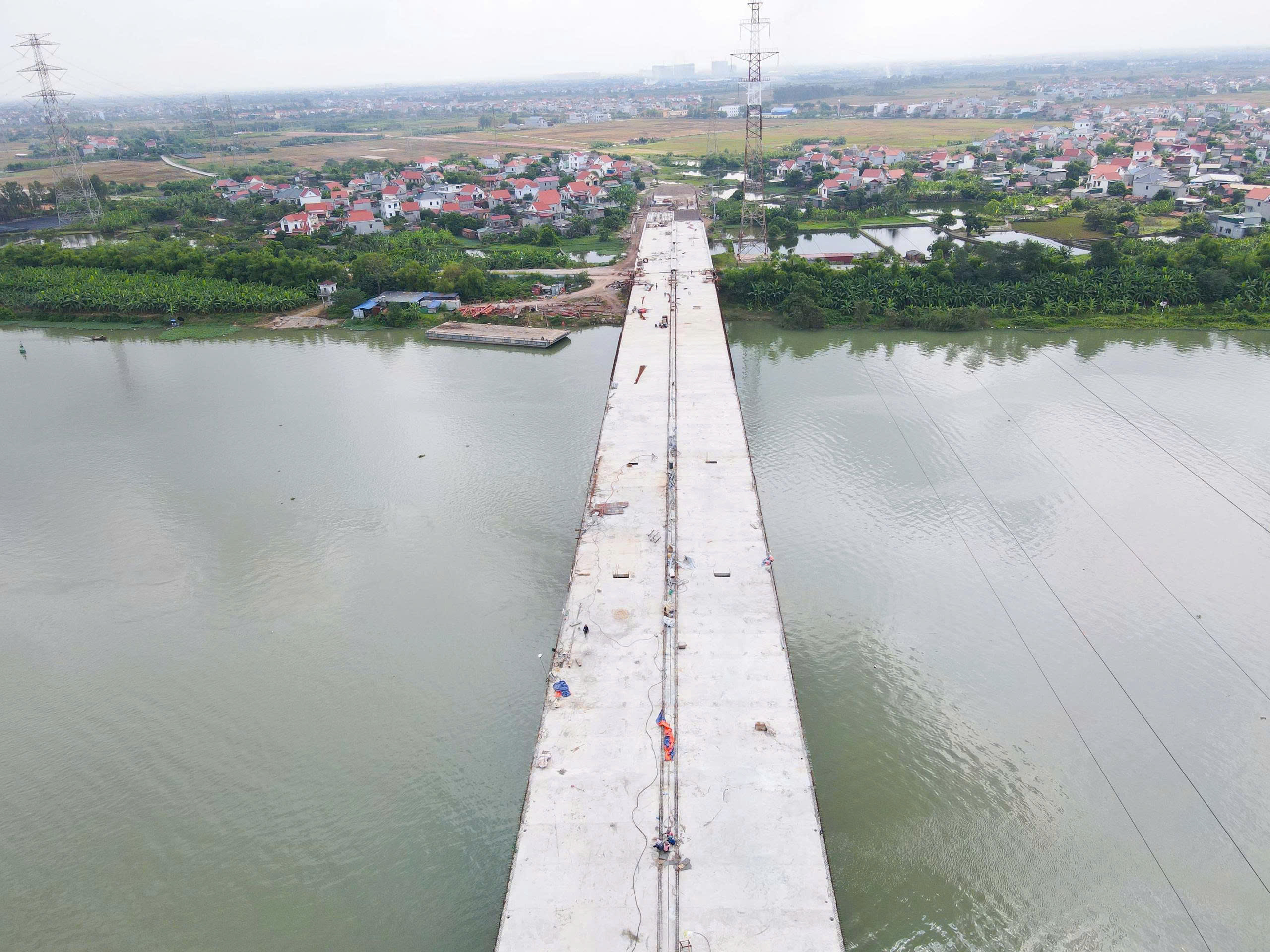 Cận cảnh dự &aacute;n cầu hơn 2.000 tỷ đồng nối Bắc Ninh &ndash; Hải Ph&ograve;ng vừa hợp long- Ảnh 5.