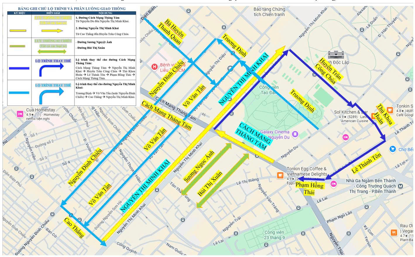 TP.HCM điều chỉnh giao th&ocirc;ng nhiều tuyến đường phục vụ thi c&ocirc;ng metro số 2 - Ảnh 1.