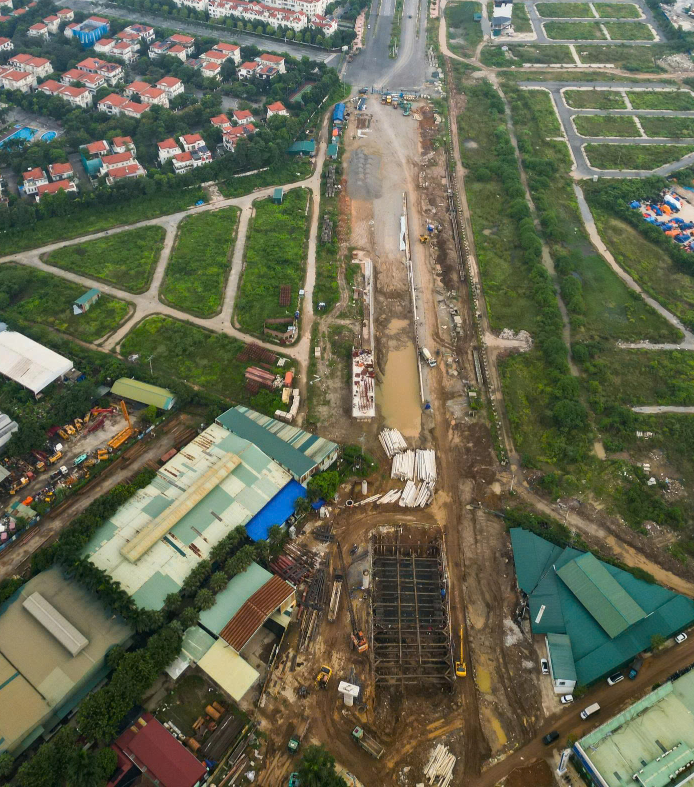 Cận cảnh: N&uacute;t giao V&agrave;nh đai 3,5 - Đại lộ Thăng Long dần th&agrave;nh h&igrave;nh - Ảnh 11.