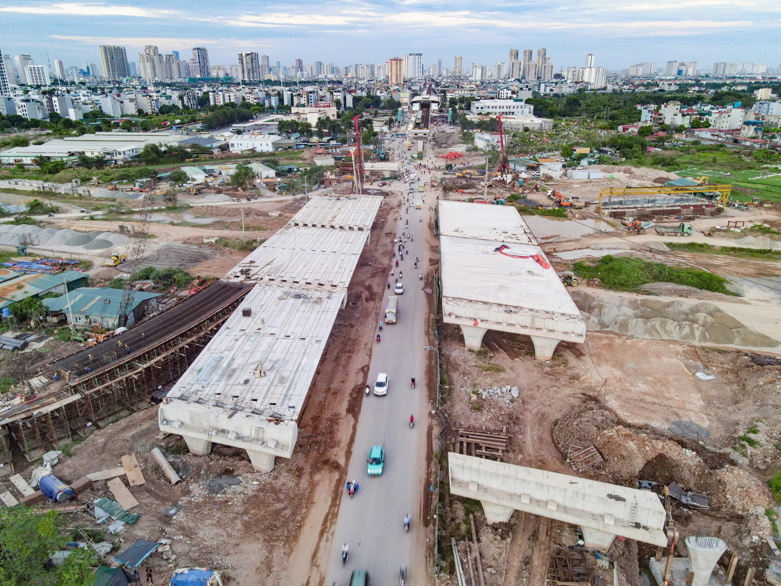 V&agrave;nh đai 4 qua H&agrave; Nội trước giờ G: 15km đường song h&agrave;nh sẵn s&agrave;ng th&ocirc;ng xe- Ảnh 8.