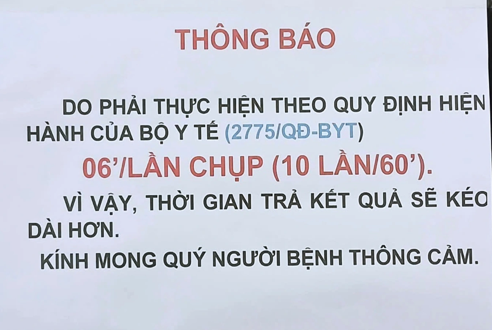 Chụp XQ dưới 6 phút không thanh toán BHYT, Bộ Y tế nói gì?- Ảnh 1. Chụp XQ dưới 6 phút không thanh toán BHYT, Bộ Y tế nói gì?- Ảnh 1.