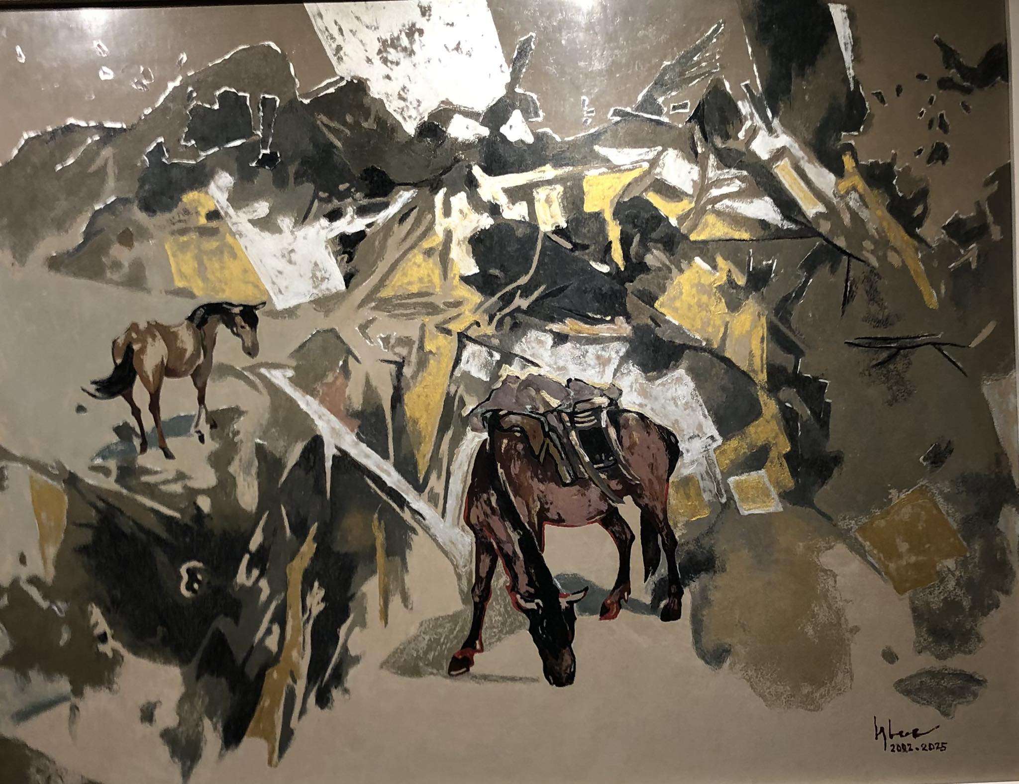 Họa sĩ Đỗ Đức: Người kể chuyện nhân sinh qua hình tượng ngựa- Ảnh 4. Họa sĩ Đỗ Đức: Người kể chuyện nhân sinh qua hình tượng ngựa- Ảnh 4.