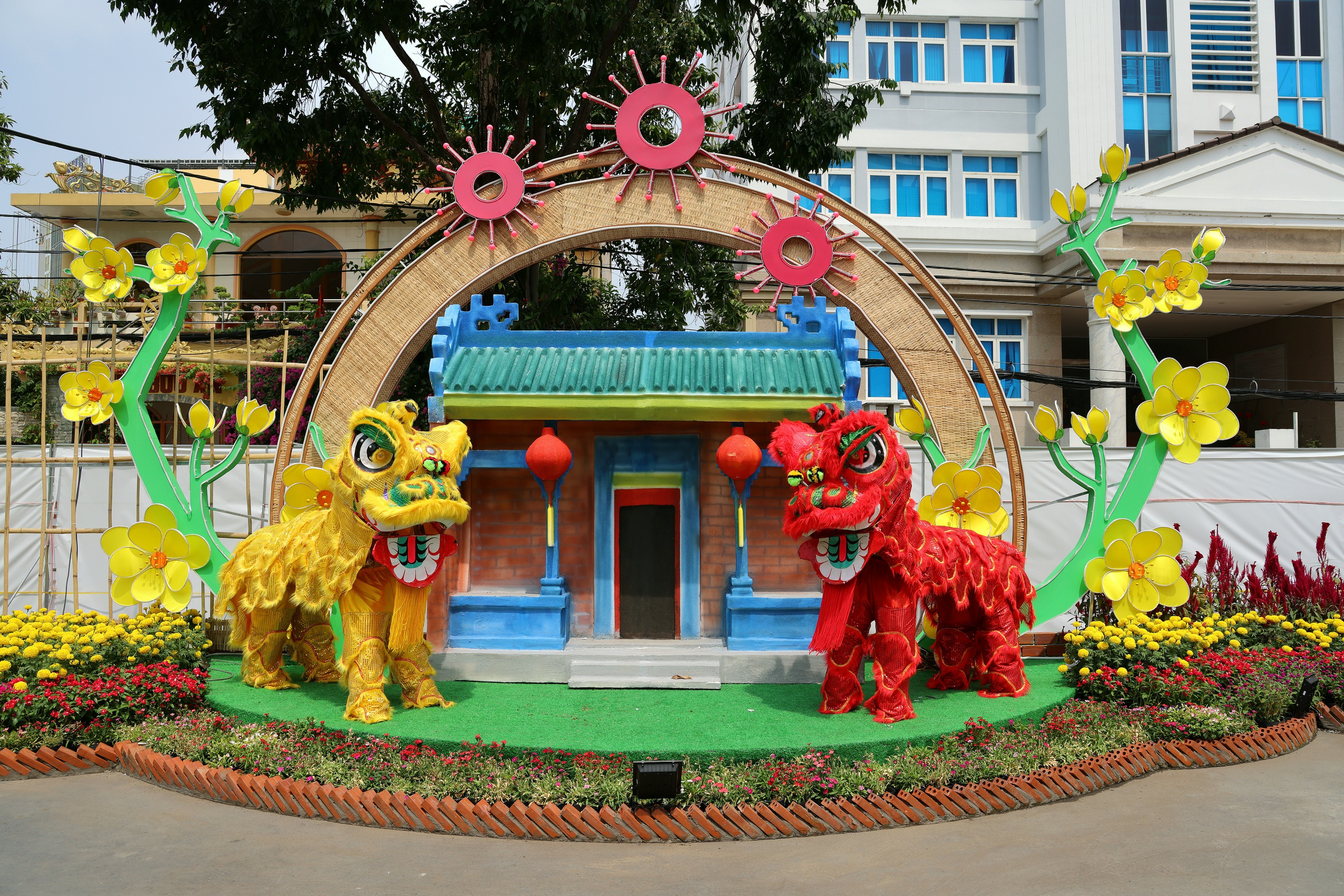 Đường hoa 310m rực rỡ khai hội xuân Bính Ngọ 2026 ở Cần Thơ- Ảnh 4. Đường hoa 310m rực rỡ khai hội xuân Bính Ngọ 2026 ở Cần Thơ- Ảnh 4.