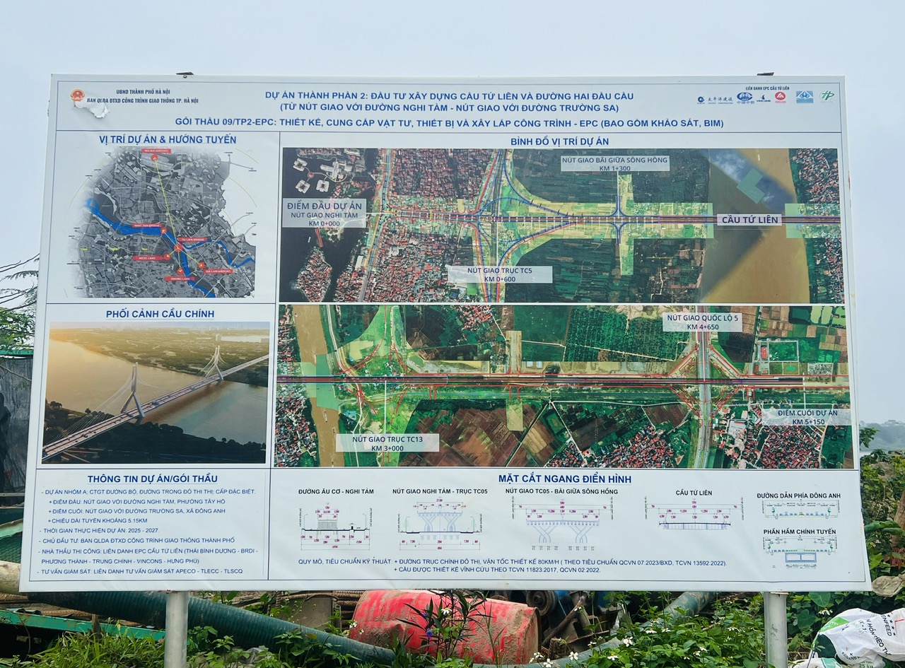 C&ocirc;ng nh&acirc;n b&aacute;m trụ, giữ tiến độ cầu Tứ Li&ecirc;n những ng&agrave;y gi&aacute;p Tết- Ảnh 12.