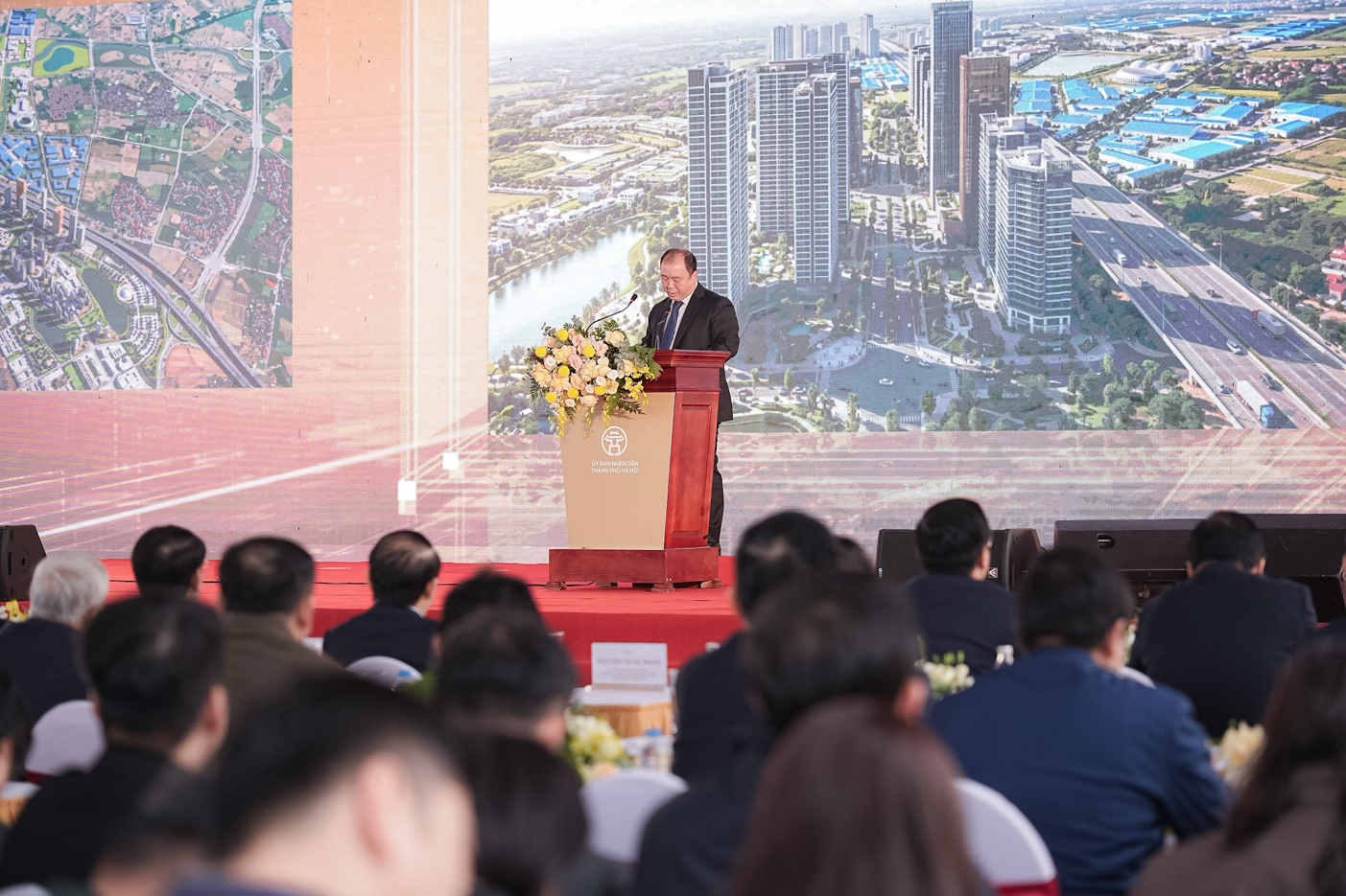 Tổng B&iacute; thư T&ocirc; L&acirc;m dự lễ khởi c&ocirc;ng khu đ&ocirc; thị đa mục ti&ecirc;u Bắc Thăng Long Urban City- Ảnh 6.