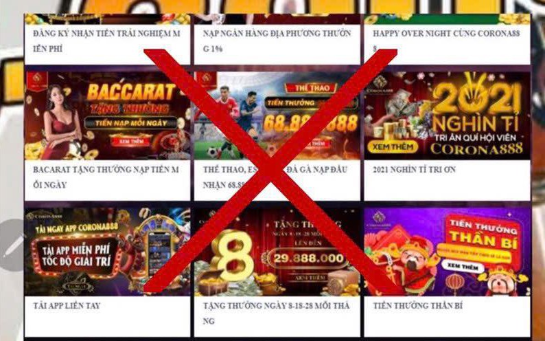 TP.HCM triệt phá nhiều tụ điểm cờ bạc dịp tết Nguyên đán- Ảnh 3. Cảnh giác chiêu trò tặng quà miễn phí gắn quảng cáo cờ bạc, cá cược trái phép