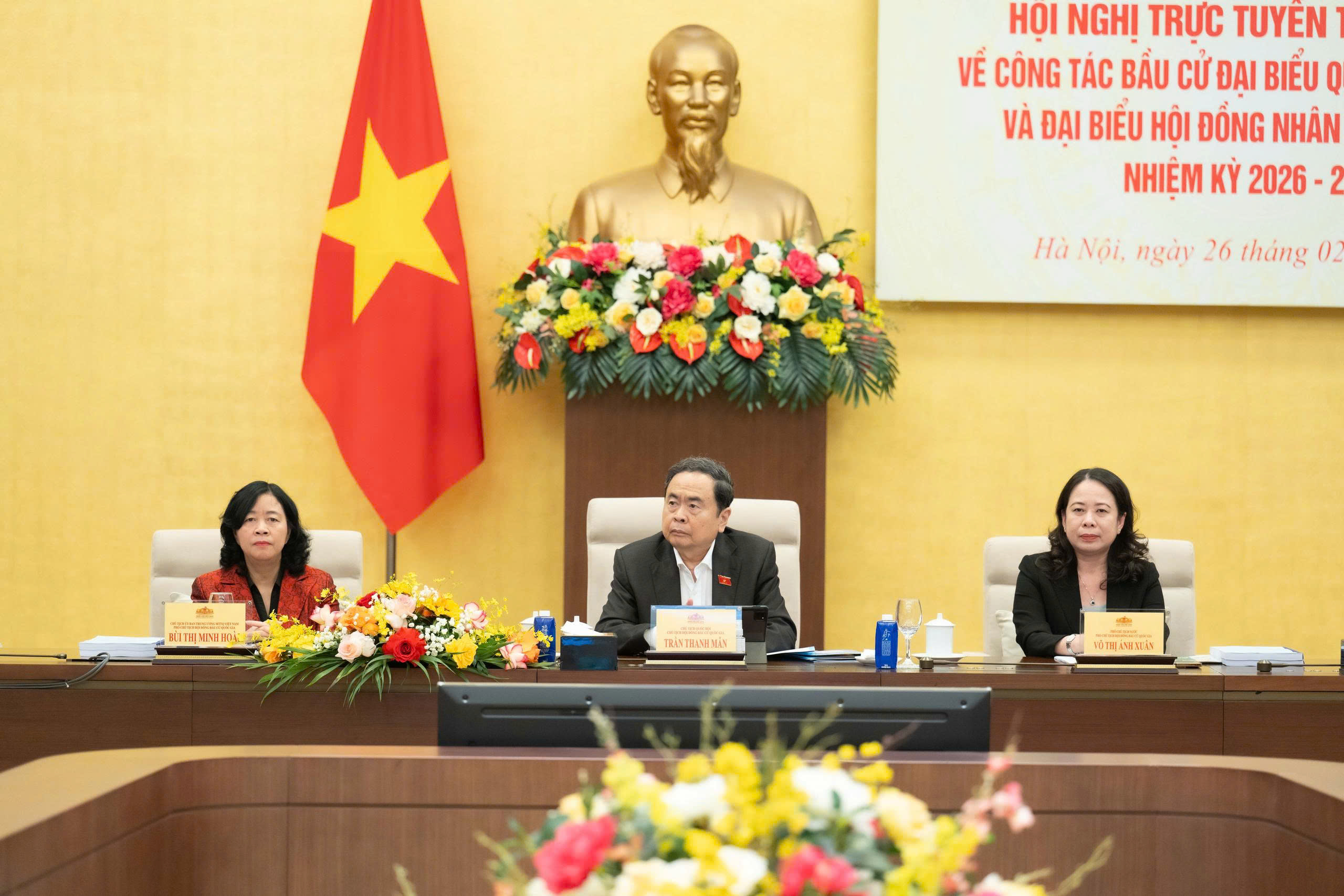 Chủ tịch Quốc hội chủ tr&igrave; Hội nghị trực tuyến về c&ocirc;ng t&aacute;c bầu cử ĐBQH, đại biểu HĐND- Ảnh 1.