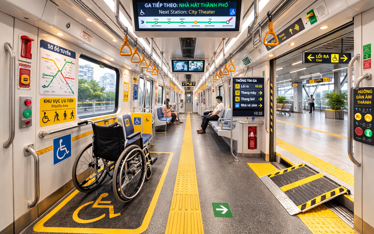 Sẽ có khung kỹ thuật thống nhất để vận hành đường sắt đô thị- Ảnh 3. Xây dựng tiêu chuẩn quốc gia về thiết kế đường sắt thuận tiện cho người khuyết tật