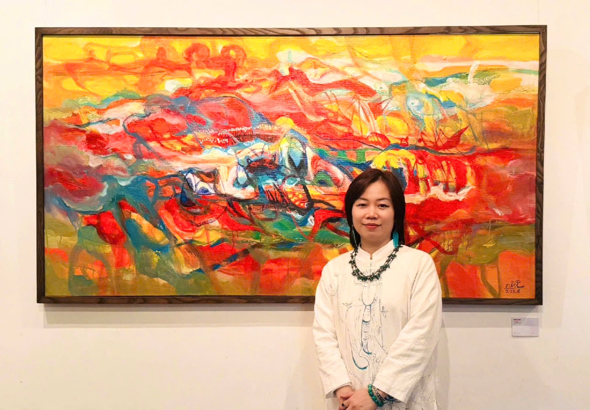 Khi hội họa "đ&aacute;nh thức" sắc Xu&acirc;n- Ảnh 12.