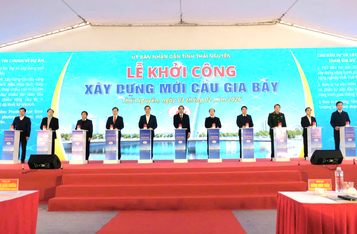 Th&aacute;i Nguy&ecirc;n: Khởi c&ocirc;ng cầu Gia Bảy mới để chống lũ- Ảnh 4.