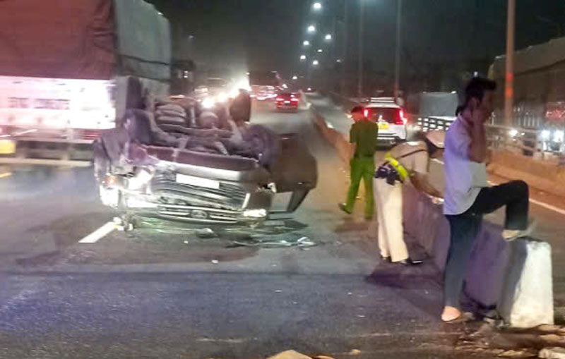 Hiện trường vụ tai nạn.