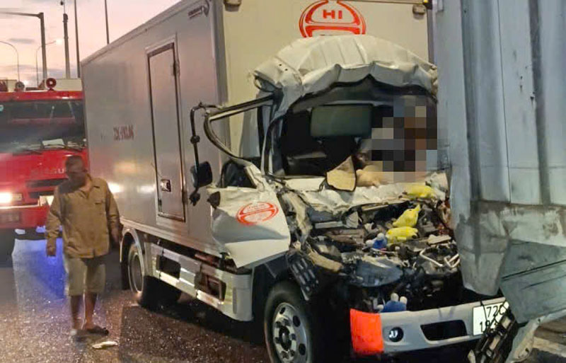 Hiện trường vụ tai nạn.