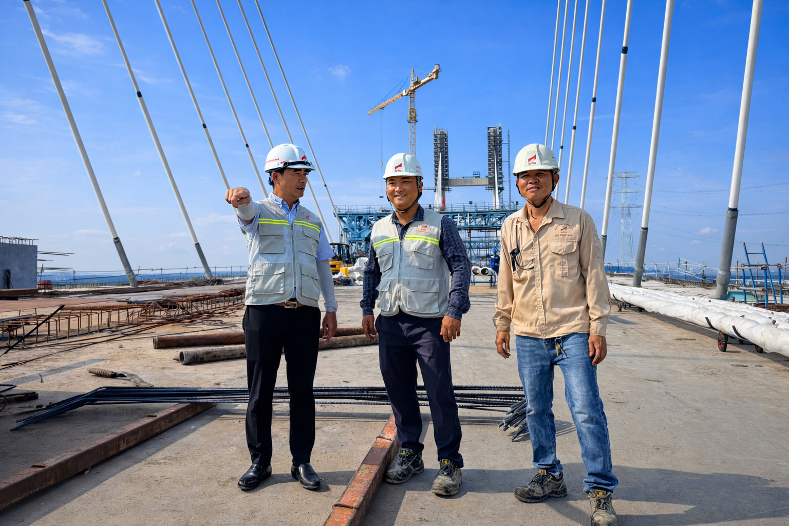 Cầu Phước Khánh tăng tốc thi công, hoàn thiện “mắt xích” cao tốc Bến Lức - Long Thành- Ảnh 6. Cầu Phước Khánh tăng tốc thi công, hoàn thiện “mắt xích” cao tốc Bến Lức - Long Thành- Ảnh 6.