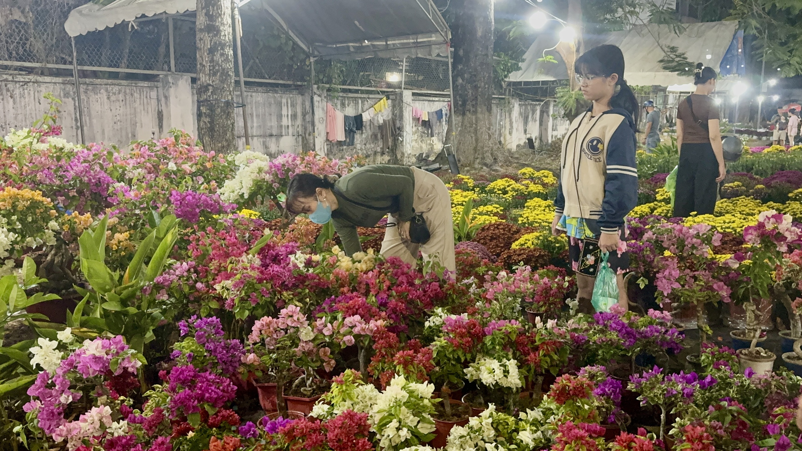 Đồng Nai: Hoa Tết rực rỡ xuống phố, tiểu thương hồi hộp chờ cao điểm mua sắm- Ảnh 2.