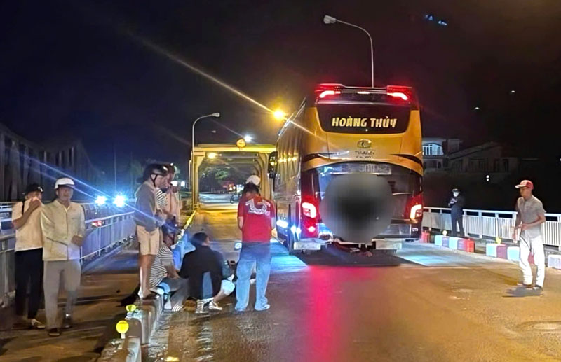 Hiện trường vụ tai nạn.