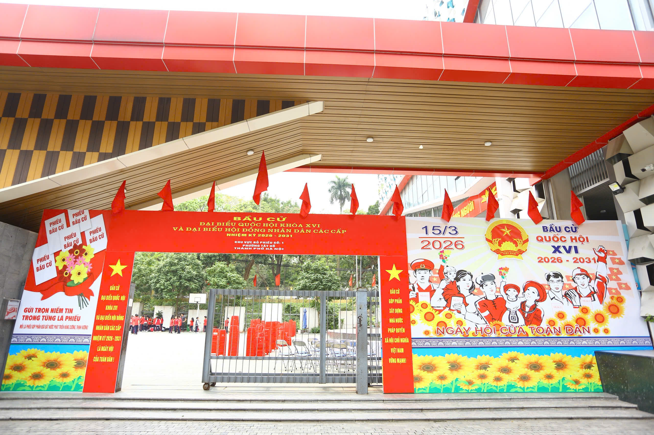 Những điểm bỏ phiếu đặc biệt giữa l&ograve;ng Thủ đ&ocirc;- Ảnh 15.