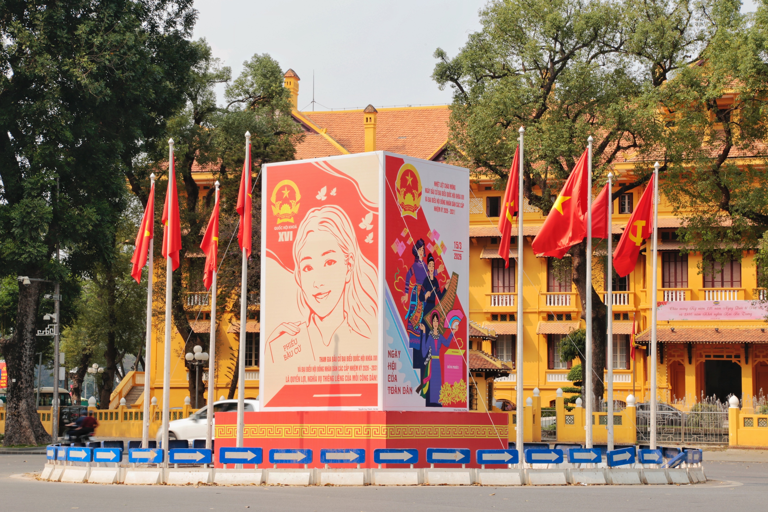 H&agrave; Nội rực rỡ sắc m&agrave;u, sẵn s&agrave;ng cho &ldquo;Ng&agrave;y hội của to&agrave;n d&acirc;n&rdquo;- Ảnh 1.