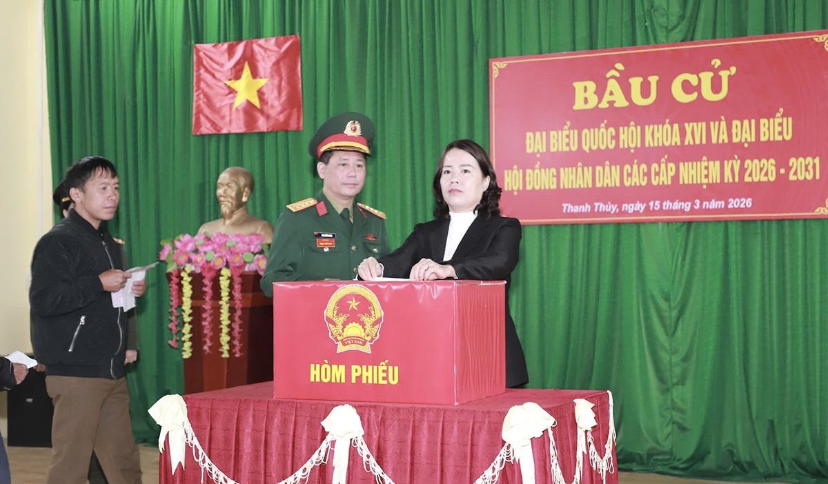 Tuy&ecirc;n Quang: T&acirc;n Tr&agrave;o - v&ugrave;ng đất lịch sử rộn r&agrave;ng trong ng&agrave;y hội bầu cử to&agrave;n d&acirc;n- Ảnh 2.