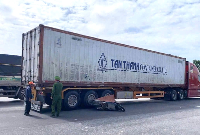 Hiện trường vụ tai nạn.