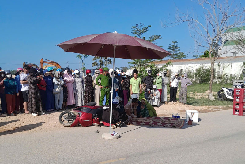 Hiện trường vụ tai nạn - Ảnh: Ngọc Minh.