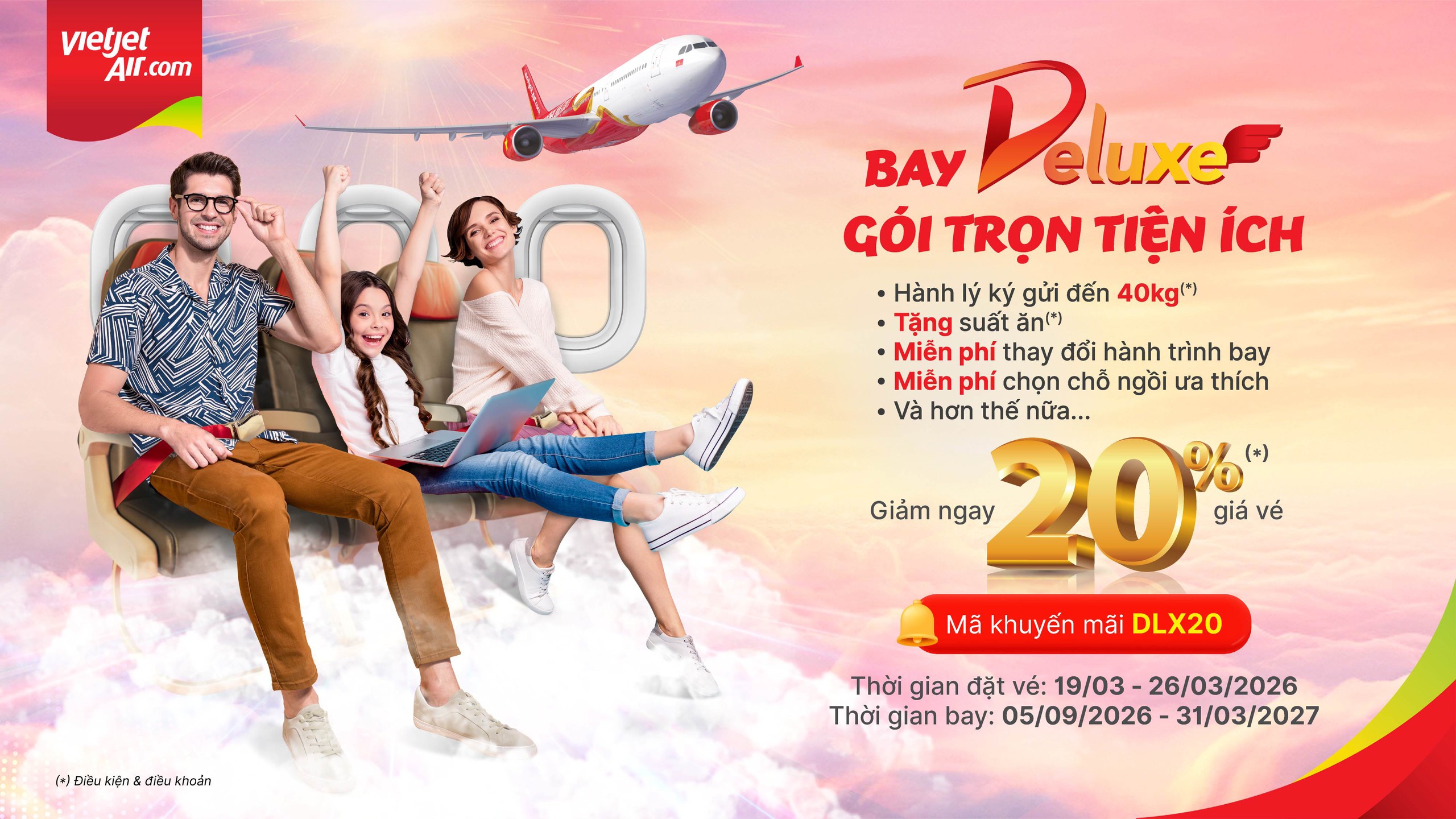 Cơ hội bay tiết kiệm: V&eacute; 0 đồng v&agrave; loạt ưu đ&atilde;i hấp dẫn từ Vietjet- Ảnh 1.