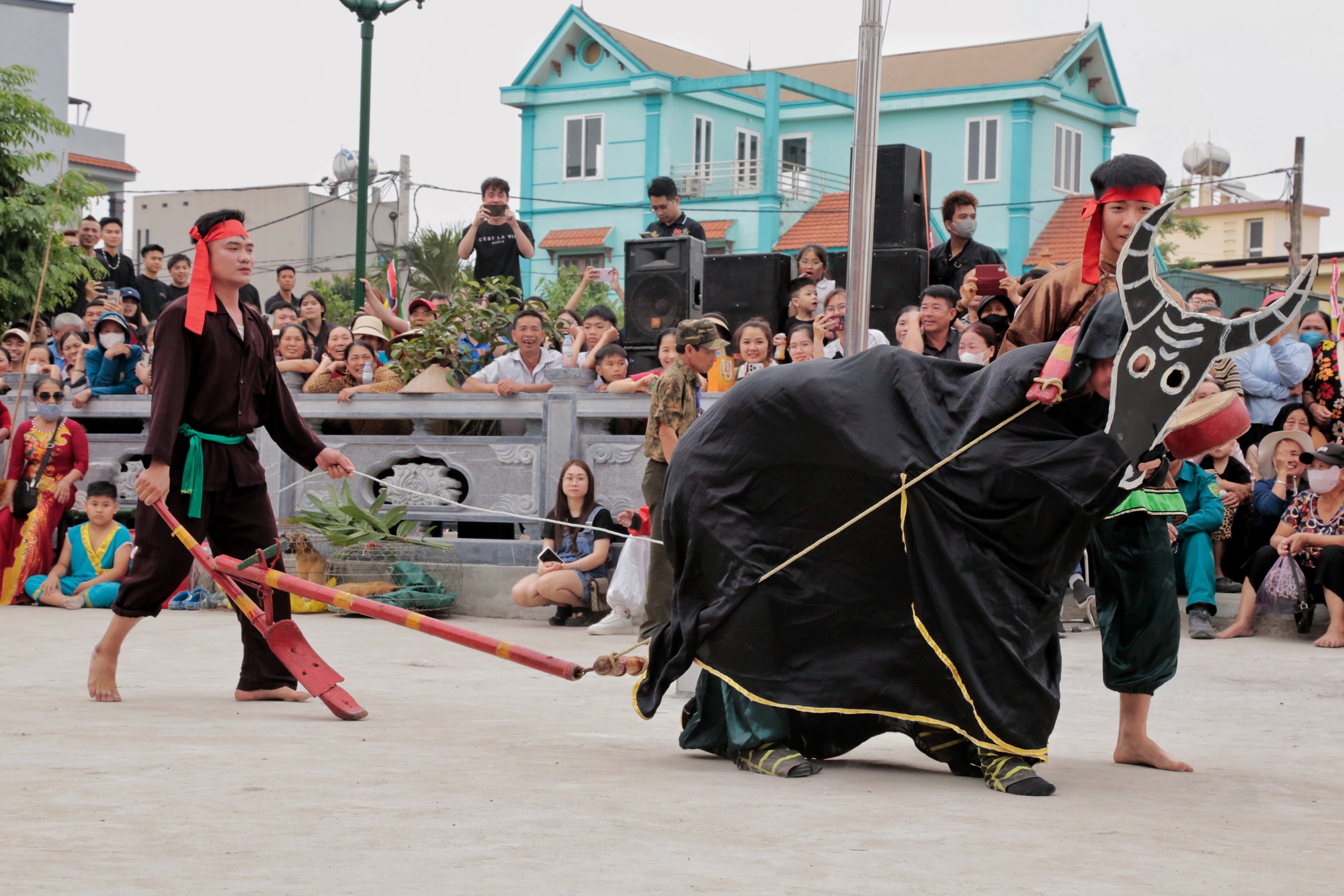 Độc đ&aacute;o lễ hội k&eacute;n rể Đường Y&ecirc;n ở H&agrave; Nội- Ảnh 8.