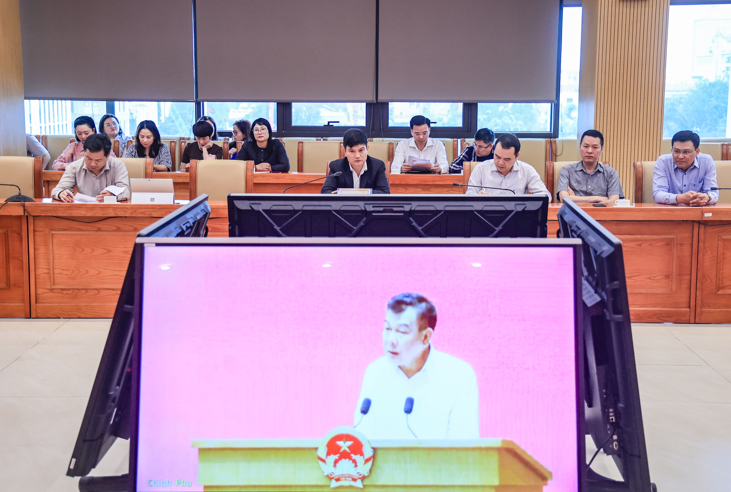 Đảng uỷ Bộ X&acirc;y dựng kết nối Hội nghị B&aacute;o c&aacute;o vi&ecirc;n Trung ương to&agrave;n quốc qu&yacute; I/2026- Ảnh 2.