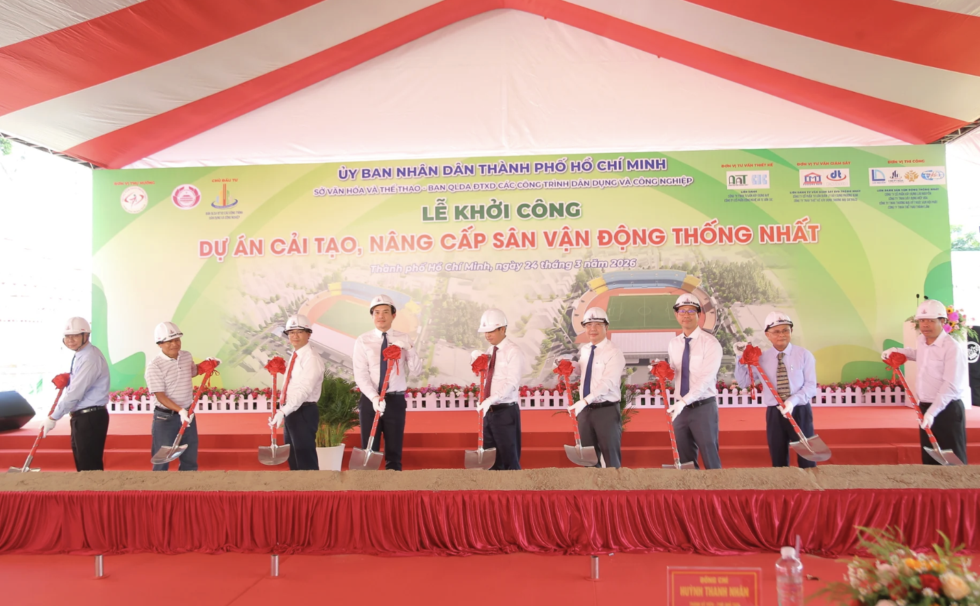 TP.HCM khởi công nâng cấp sân Thống Nhất gần 320 tỷ đồng- Ảnh 1.