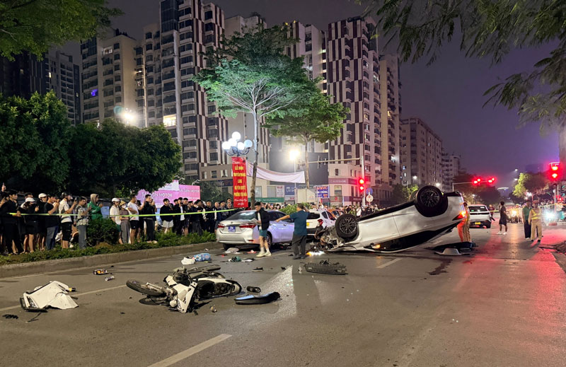 Hiện trường vụ tai nạn - Ảnh: Đình Hiếu. Hiện trường vụ tai nạn - Ảnh: Đình Hiếu.