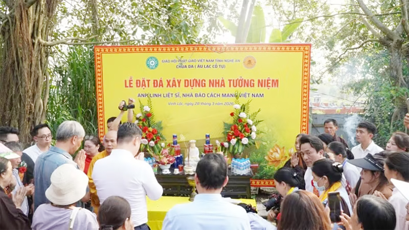 Khởi c&ocirc;ng x&acirc;y dựng Ch&ugrave;a Da ở Nghệ An, nơi thờ tự hơn 500 nh&agrave; b&aacute;o - liệt sĩ- Ảnh 8.