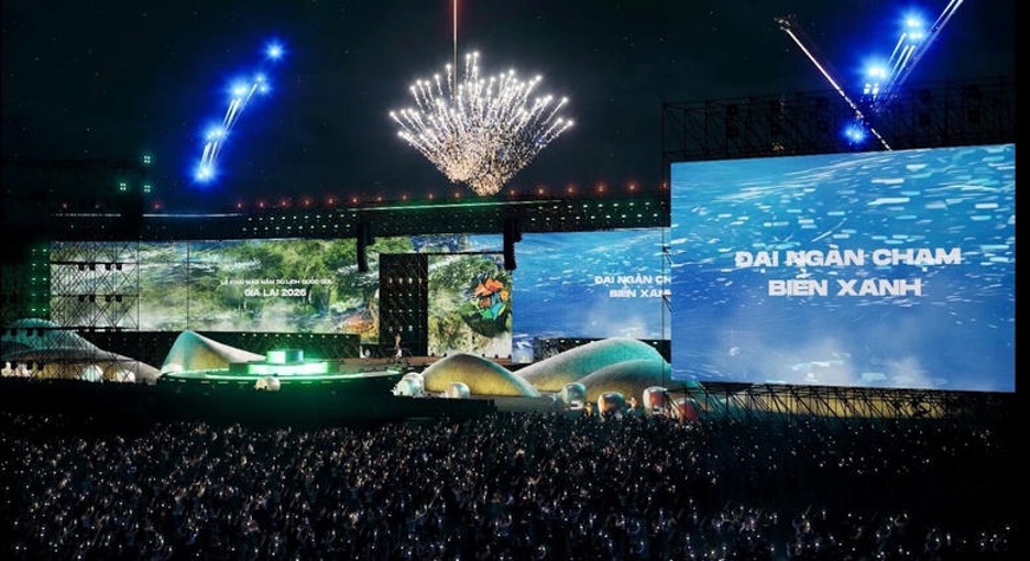 Dàn sao "Vũ trụ Say hi" tại Mega Concert mở màn ấn tượng Năm Du lịch quốc gia Gia Lai 2026- Ảnh 1. Dàn sao "Vũ trụ Say hi" tại Mega Concert mở màn ấn tượng Năm Du lịch quốc gia Gia Lai 2026- Ảnh 1.