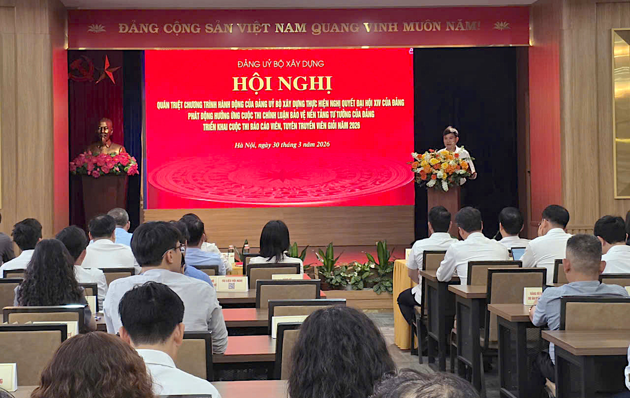 Đảng ủy Bộ X&acirc;y dựng qu&aacute;n triệt thực hiện Nghị quyết Đại hội XIV của Đảng- Ảnh 2.