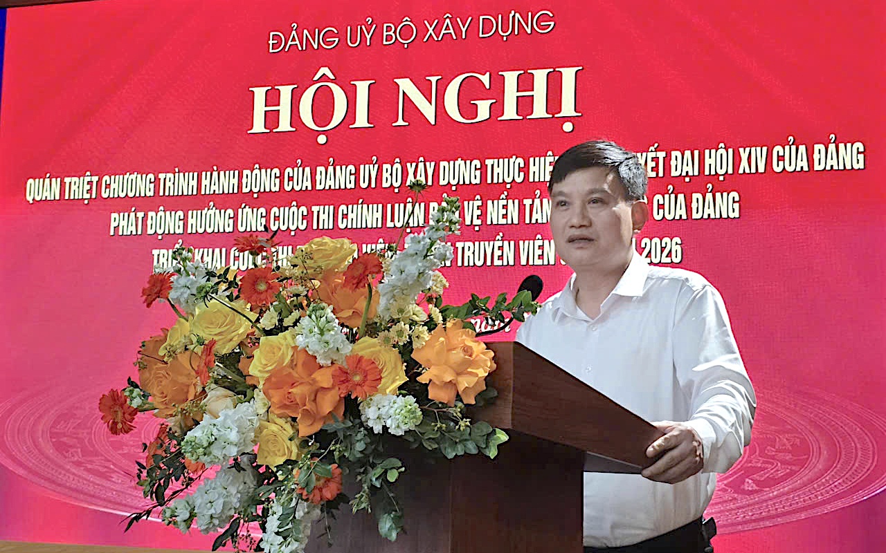 Đảng ủy Bộ X&acirc;y dựng qu&aacute;n triệt thực hiện Nghị quyết Đại hội XIV của Đảng