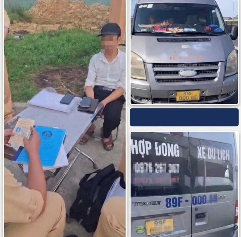 Chỉ c&oacute; bằng B2 vẫn l&aacute;i xe 16 chỗ chở kh&aacute;ch đi lễ, HTX v&agrave; t&agrave;i xế bị phạt 148 triệu đồng- Ảnh 1.