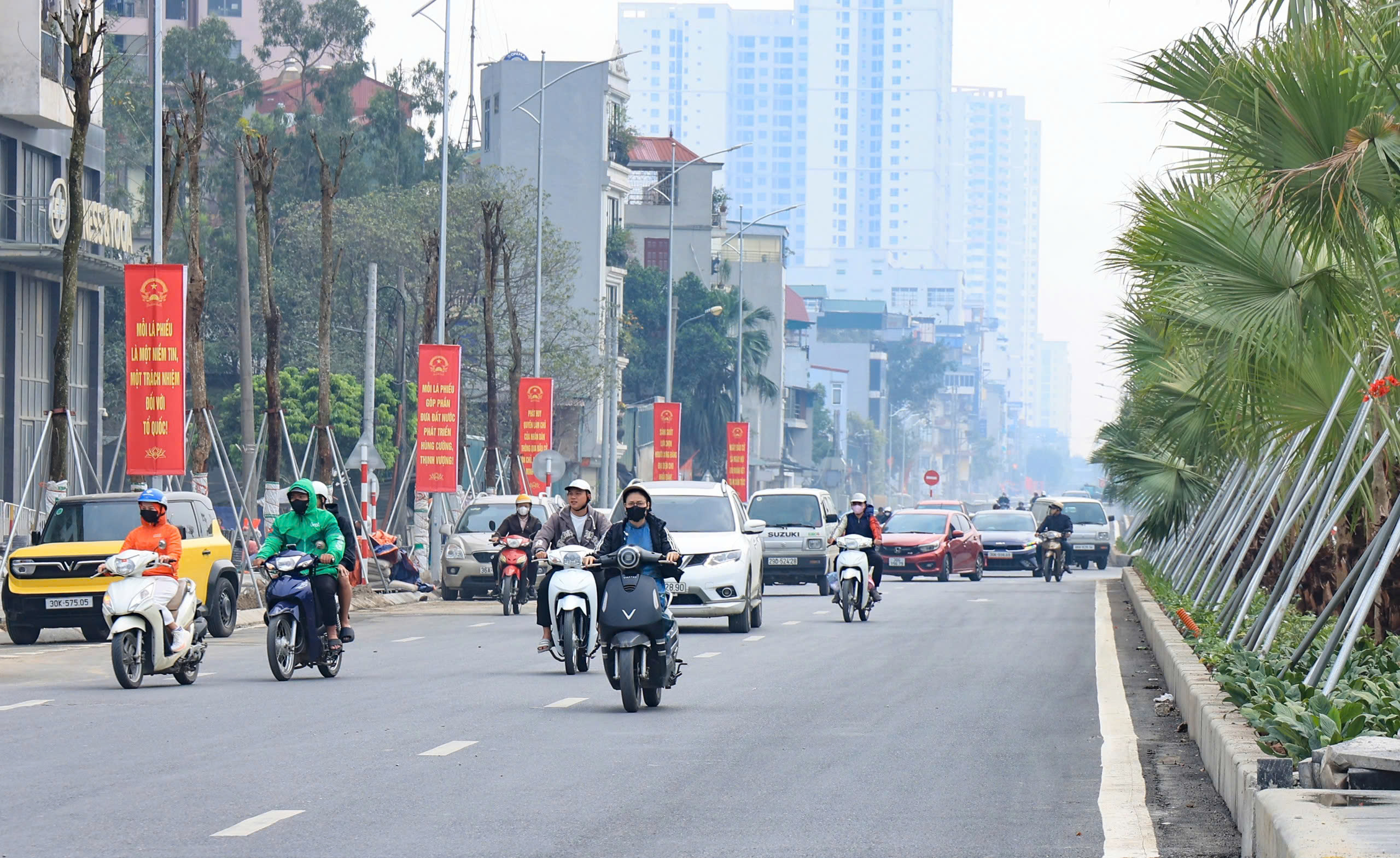 H&agrave; Nội: Cận cảnh đường V&agrave;nh đai 2,5 đoạn Đầm Hồng - QL1A vừa th&ocirc;ng xe- Ảnh 2.