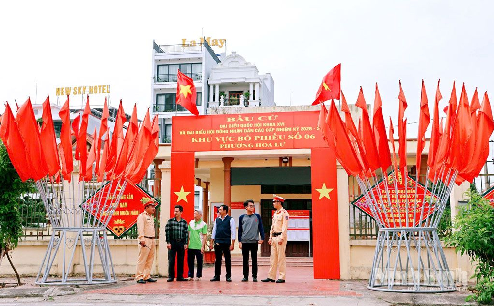 Ninh B&igrave;nh: Linh hoạt nhiều giải ph&aacute;p đảm bảo trật tự giao th&ocirc;ng phục vụ bầu cử- Ảnh 1.