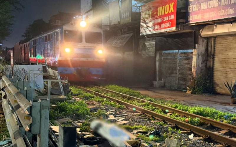 Hiện trường vụ tai nạn.