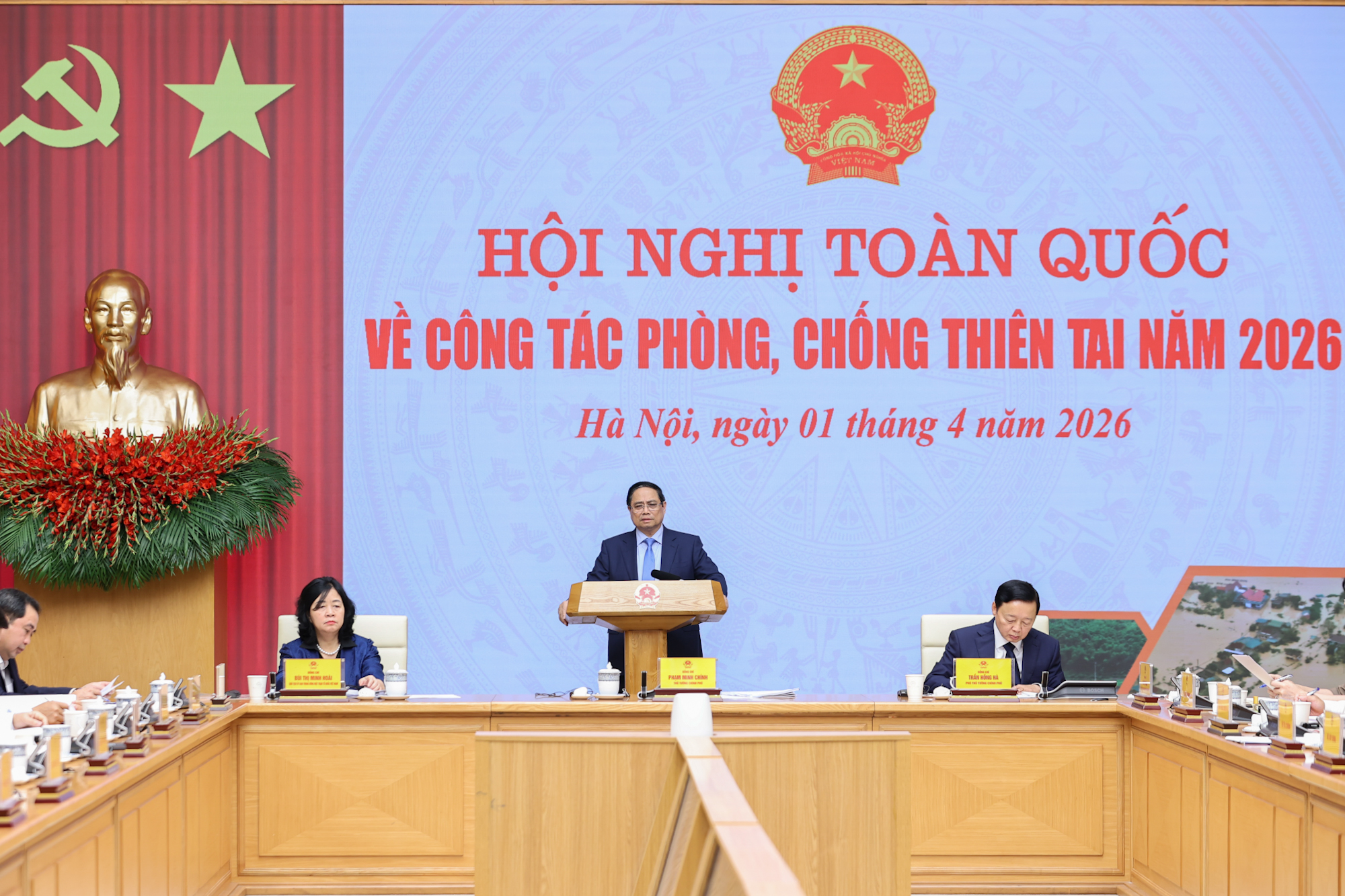 Thủ tướng Phạm Minh Chính chủ trì Hội nghị toàn quốc về phòng chống thiên tai- Ảnh 8. Thủ tướng Phạm Minh Chính chủ trì Hội nghị toàn quốc về phòng chống thiên tai- Ảnh 8.