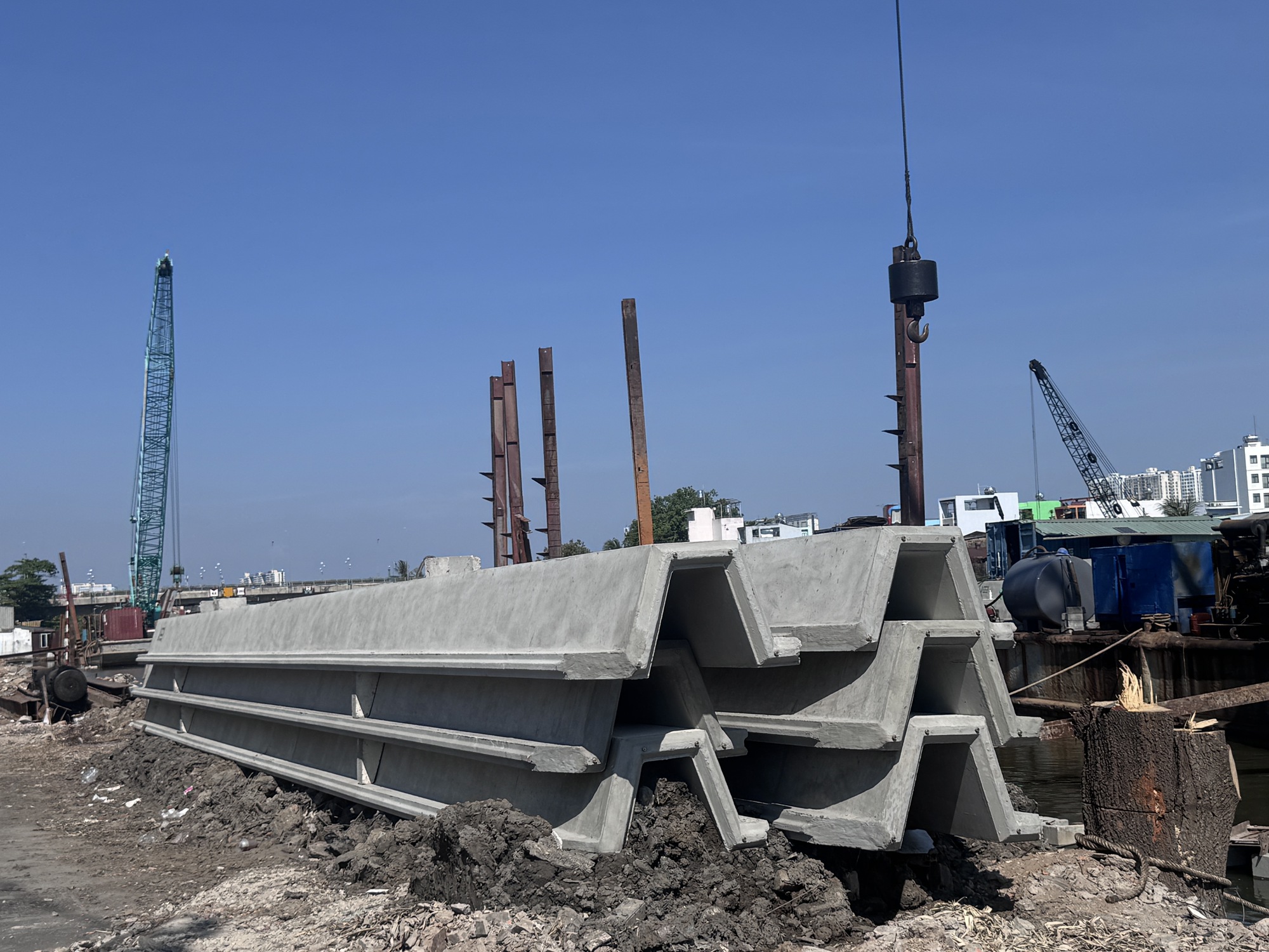 To&agrave;n cảnh dự &aacute;n hơn 7.300 tỷ đồng b&ecirc;n bờ Bắc k&ecirc;nh Đ&ocirc;i sau hơn 7 th&aacute;ng thi c&ocirc;ng- Ảnh 14.