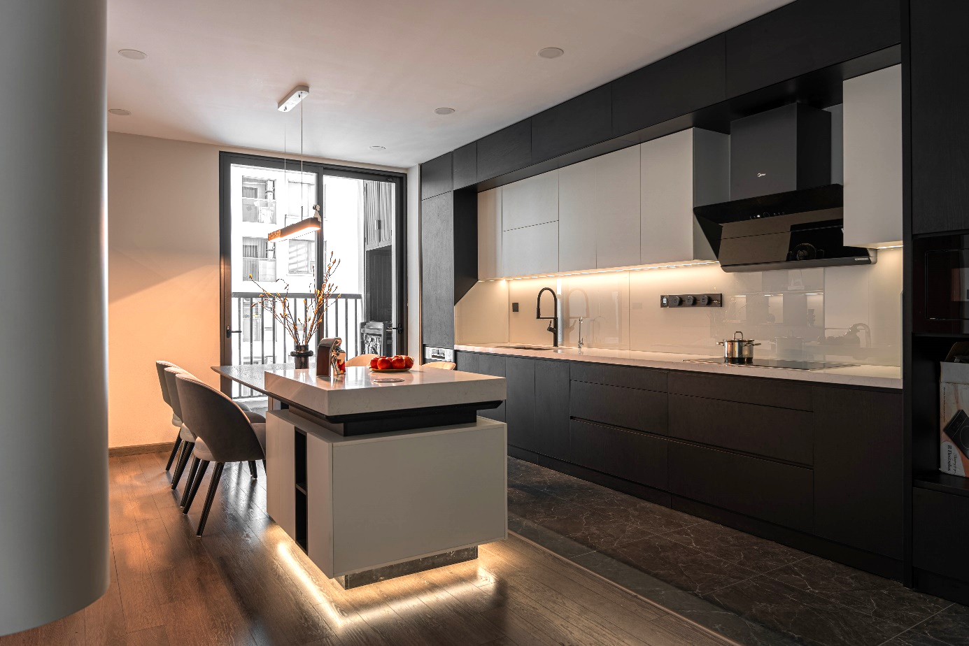 Nội thất đen - trắng: Khi sự tối giản đòi hỏi chiều sâu thiết kế- Ảnh 6.