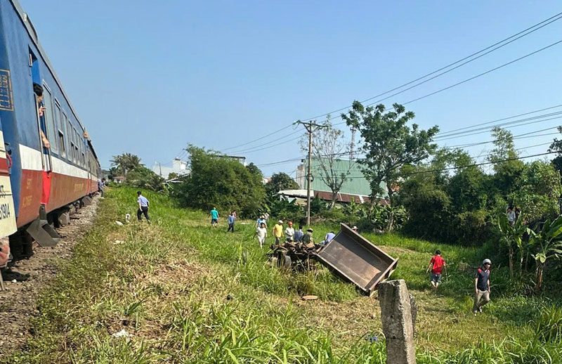 Hiện trường vụ tai nạn.