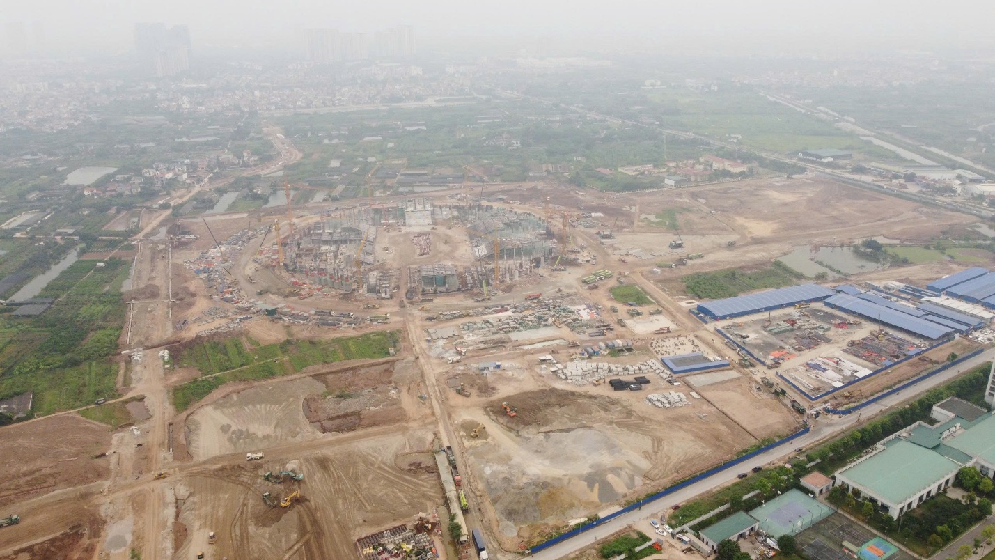 Cận cảnh đại công trường sân vận động PVF quy mô 60.000 chỗ ngồi- Ảnh 4. Cận cảnh đại công trường sân vận động PVF quy mô 60.000 chỗ ngồi- Ảnh 4.