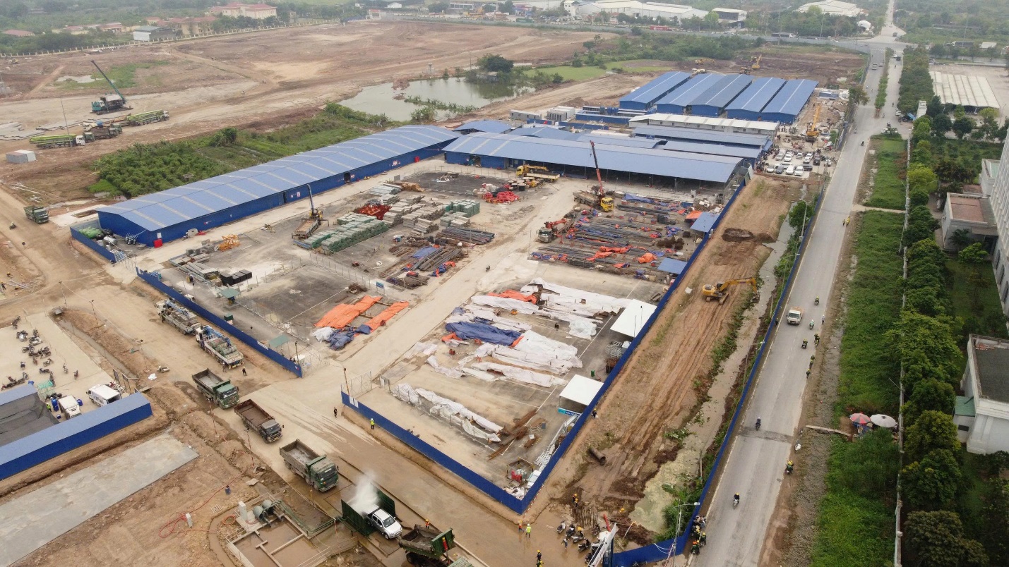 Cận cảnh đại công trường sân vận động PVF quy mô 60.000 chỗ ngồi- Ảnh 10. Cận cảnh đại công trường sân vận động PVF quy mô 60.000 chỗ ngồi- Ảnh 10.